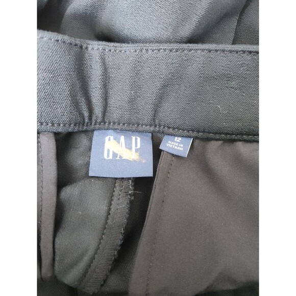 New Gap High Rise Flare Bi-Stretch Black Y2k Boho 70s Pants Size 12 Office Work - Picture 11 of 13